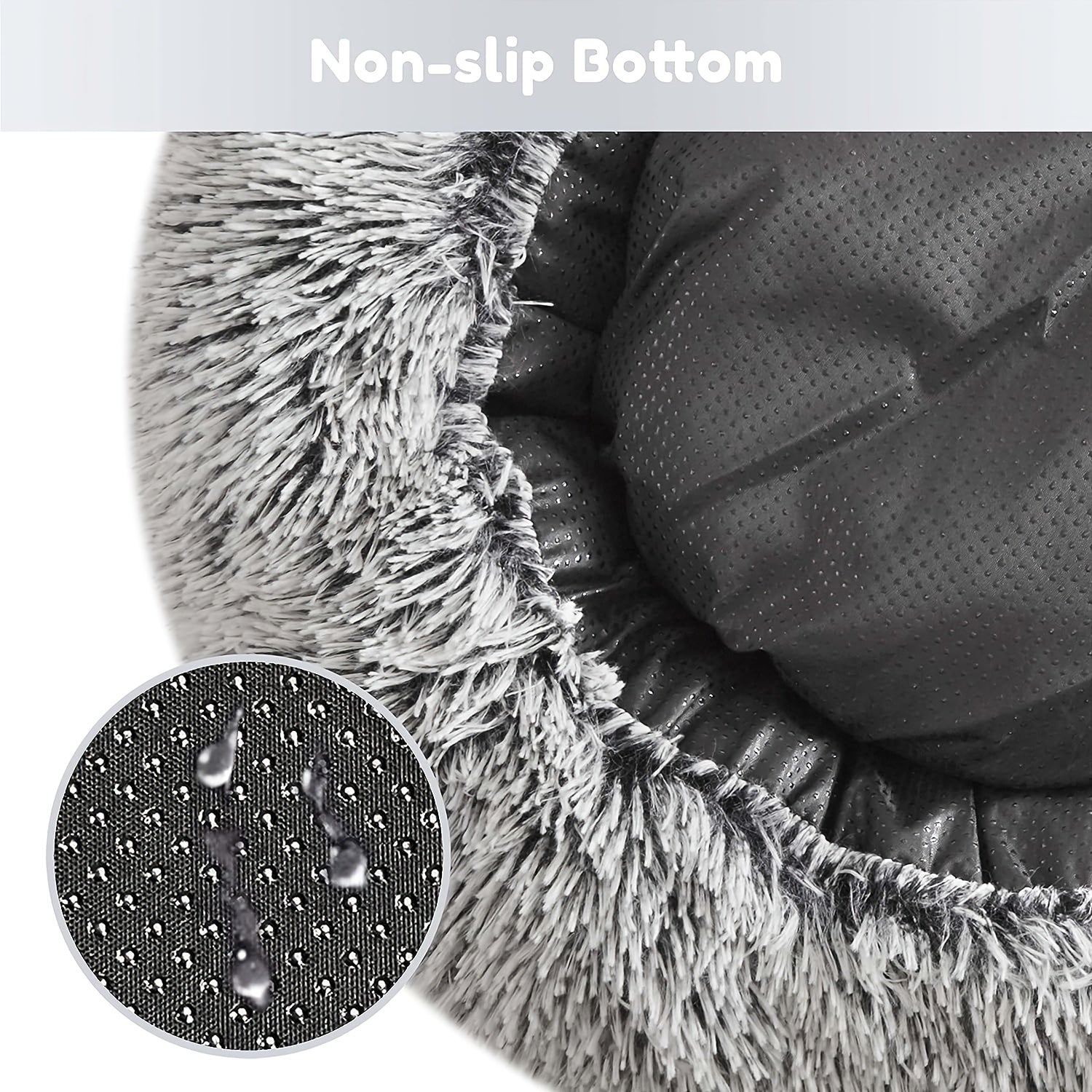 Dog Bed, Round Donut Cuddler Warming Cozy Soft Bed, Faux Fur Plush Cushion Bed For Small Medium Dogs And Cats