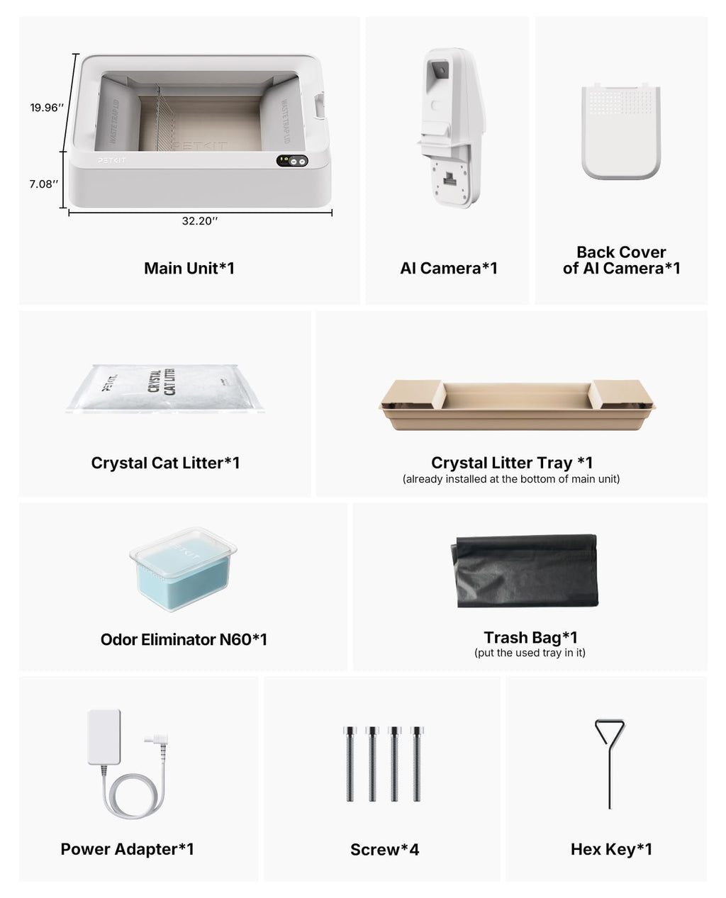 PETKIT AI Self-Cleaning Litter Box – Smart Automatic Cat Box