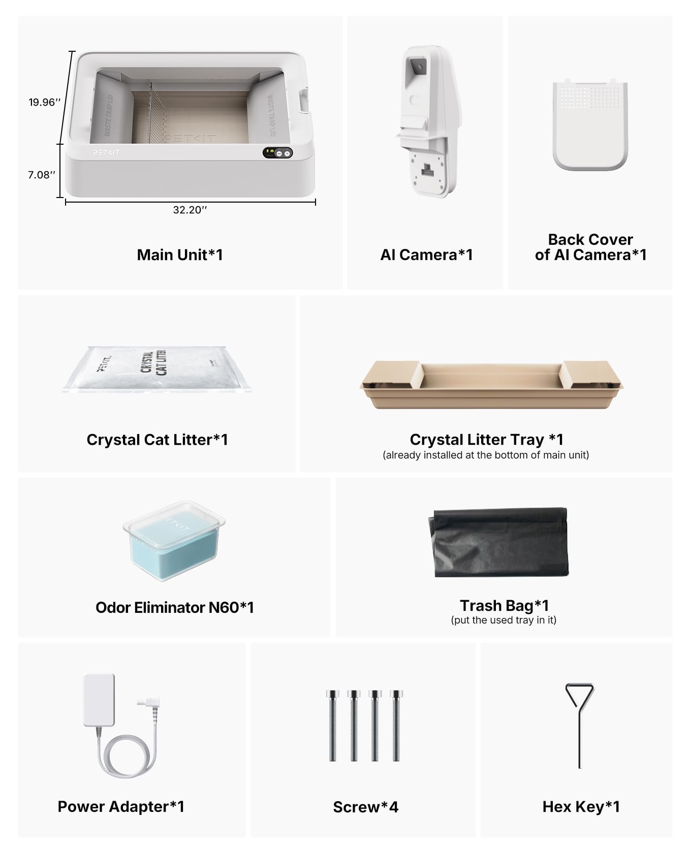 PETKIT AI Self-Cleaning Litter Box – Smart Automatic Cat Box