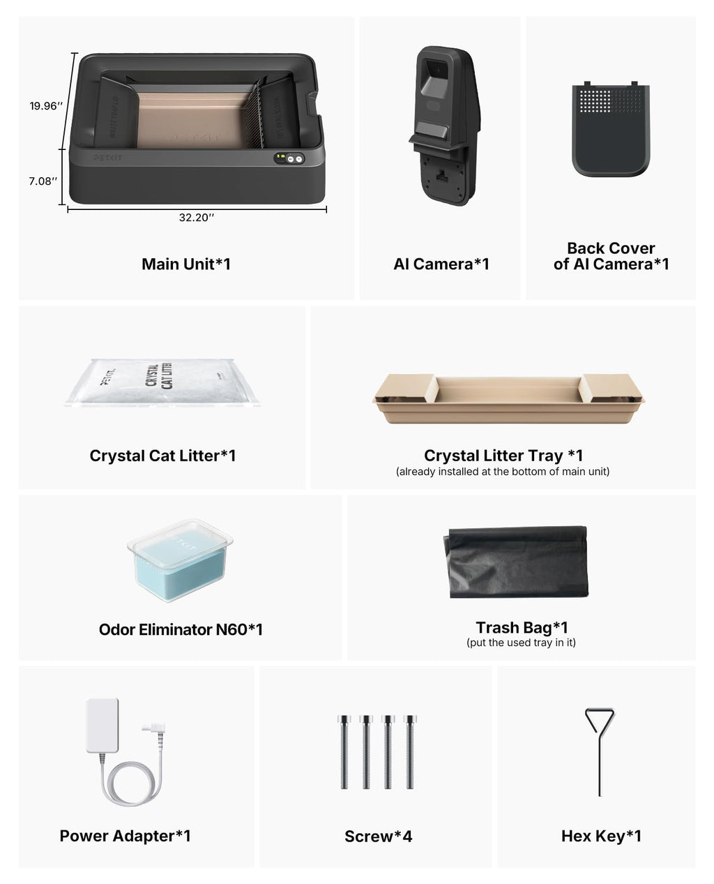 PETKIT AI Self-Cleaning Litter Box – Smart Automatic Cat Box