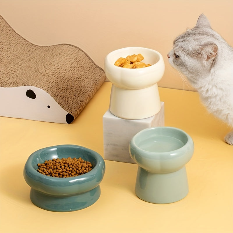 Ceramic Elevated Pet Bowls for Healthy Feeding and Hydration of Your Dog or Cat