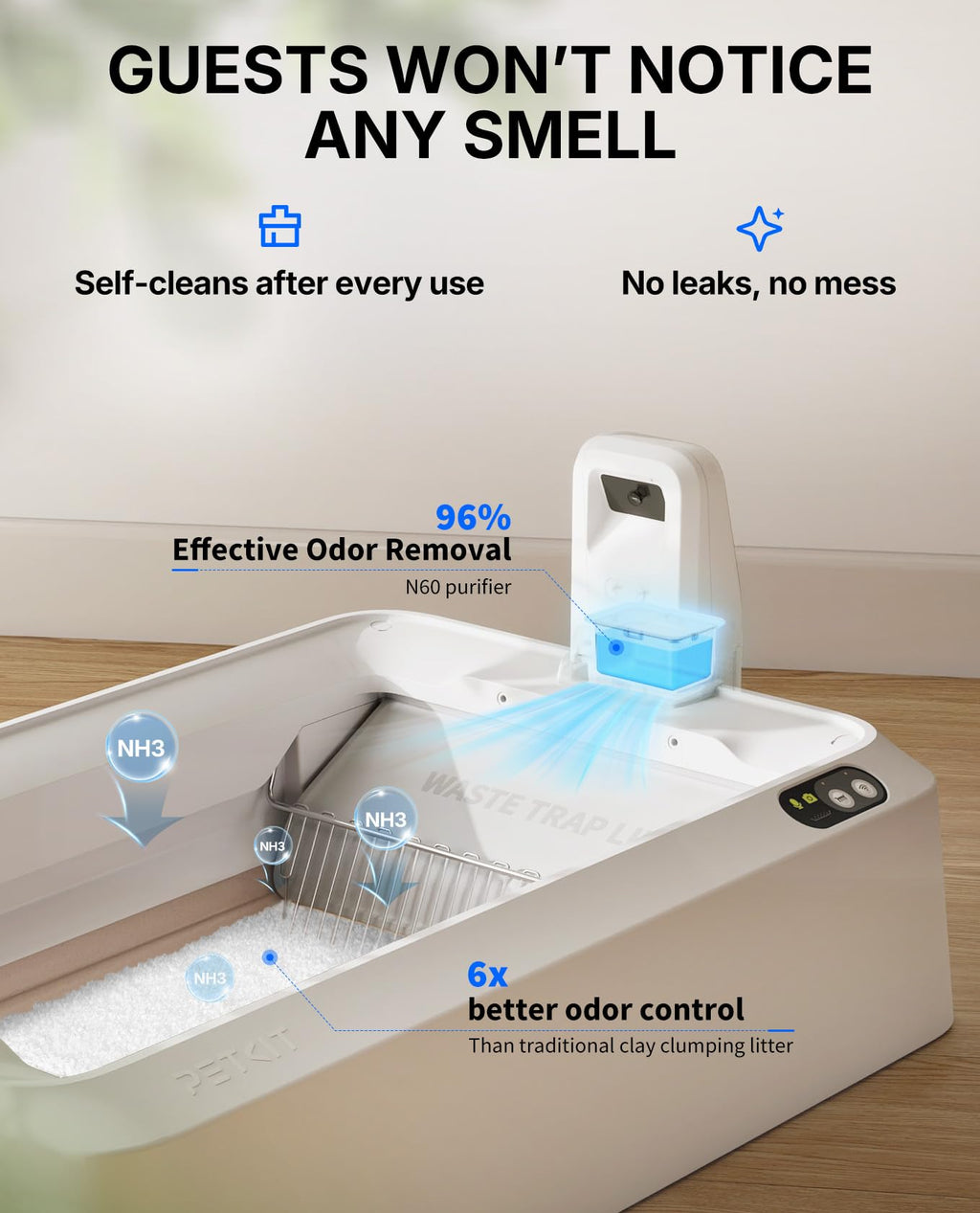 PETKIT AI Self-Cleaning Litter Box – Smart Automatic Cat Box