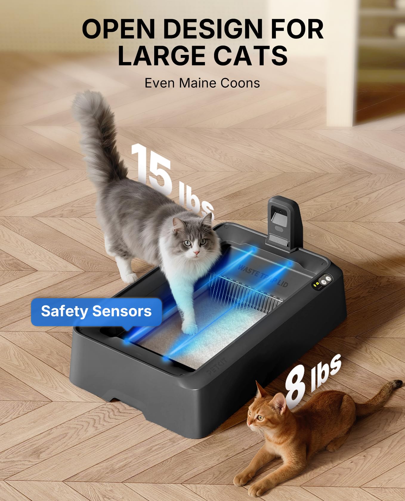 PETKIT AI Self-Cleaning Litter Box – Smart Automatic Cat Box
