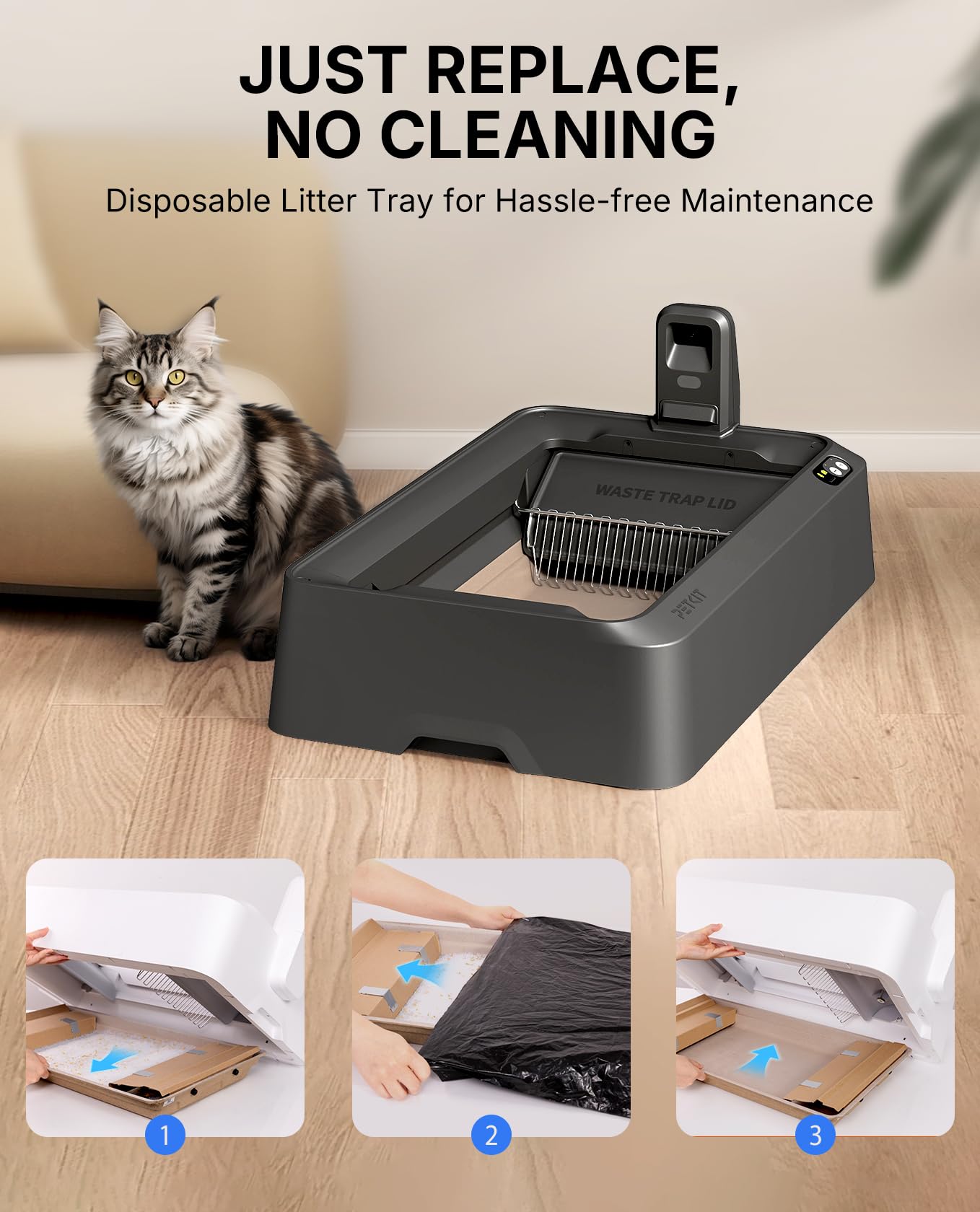 PETKIT AI Self-Cleaning Litter Box – Smart Automatic Cat Box