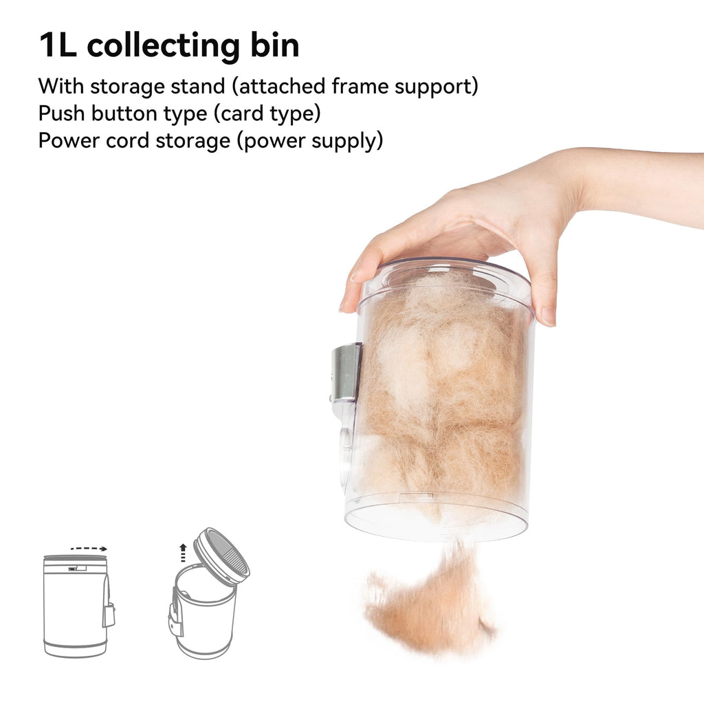 Neakasa P1 Pro Pet Grooming Kit & Vacuum Suction 99% Pet Hair, Professional Clippers with 5 Proven Grooming Tools for Dog and Cat