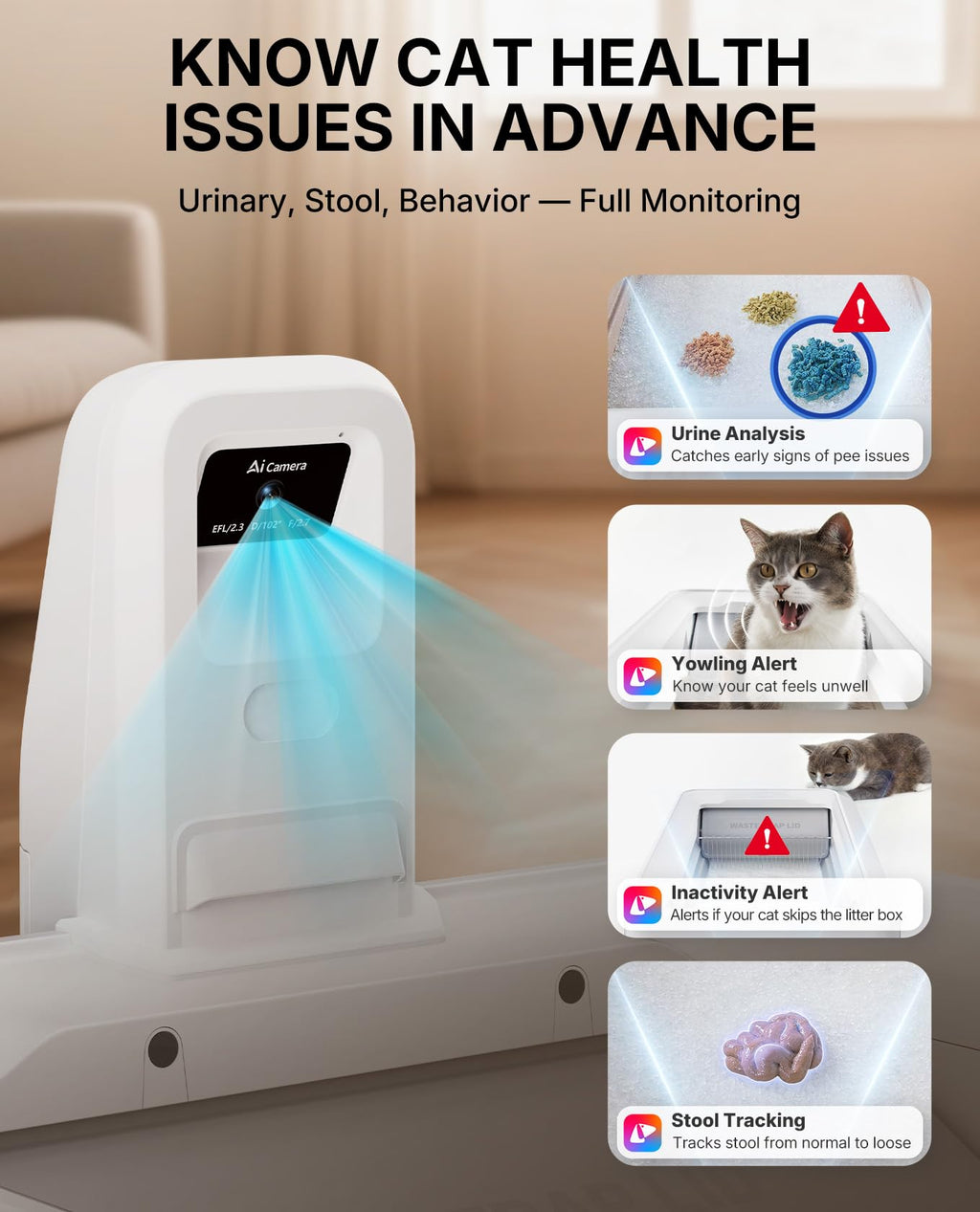 PETKIT AI Self-Cleaning Litter Box – Smart Automatic Cat Box