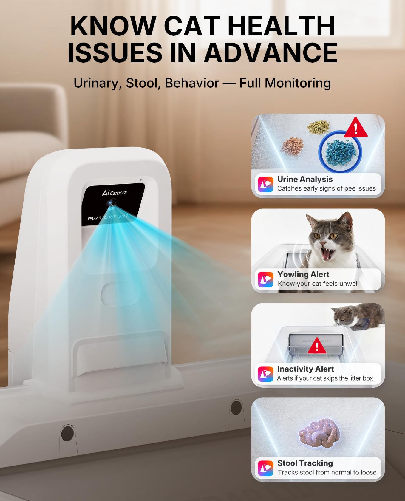 PETKIT AI Self-Cleaning Litter Box – Smart Automatic Cat Box