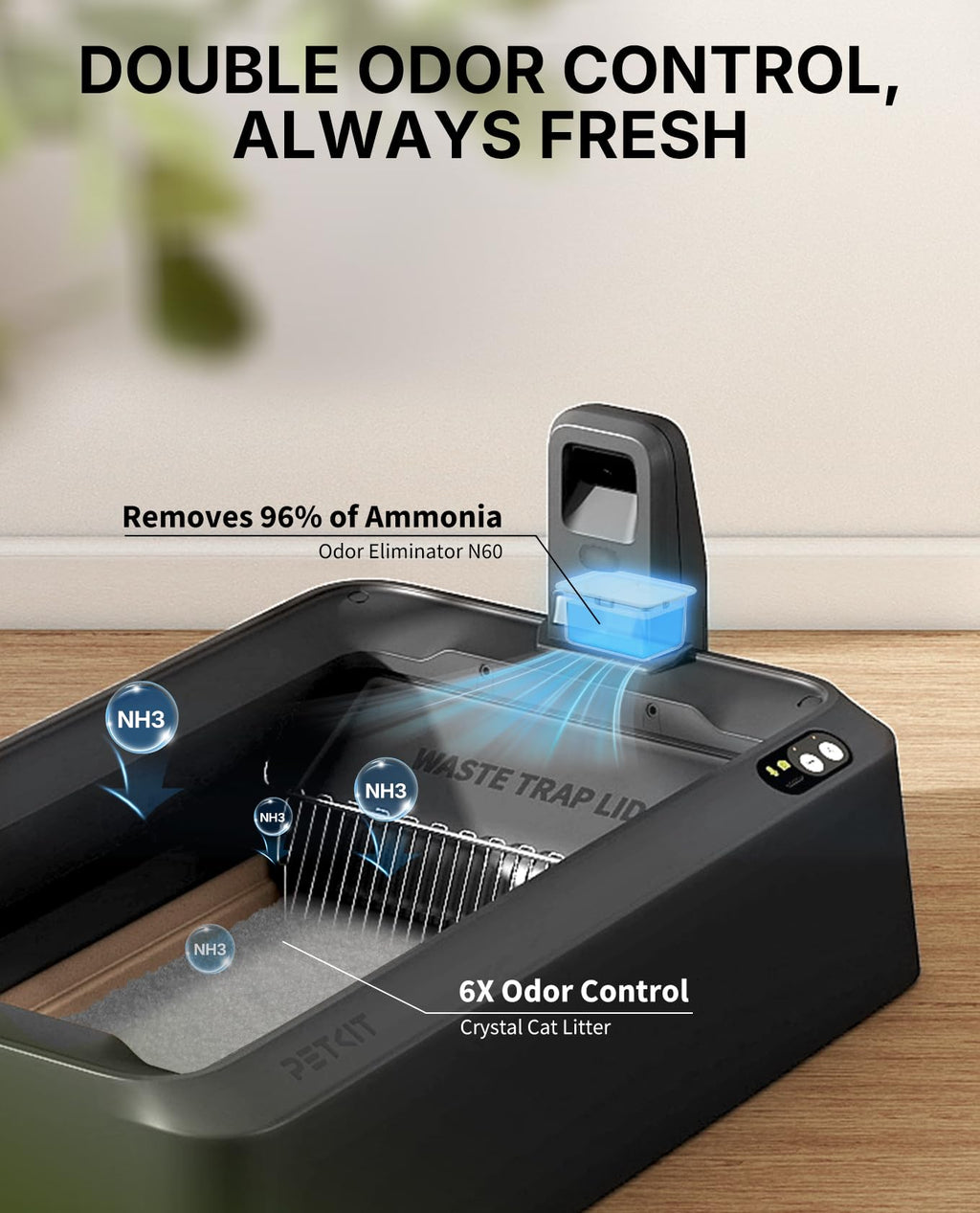 PETKIT AI Self-Cleaning Litter Box – Smart Automatic Cat Box