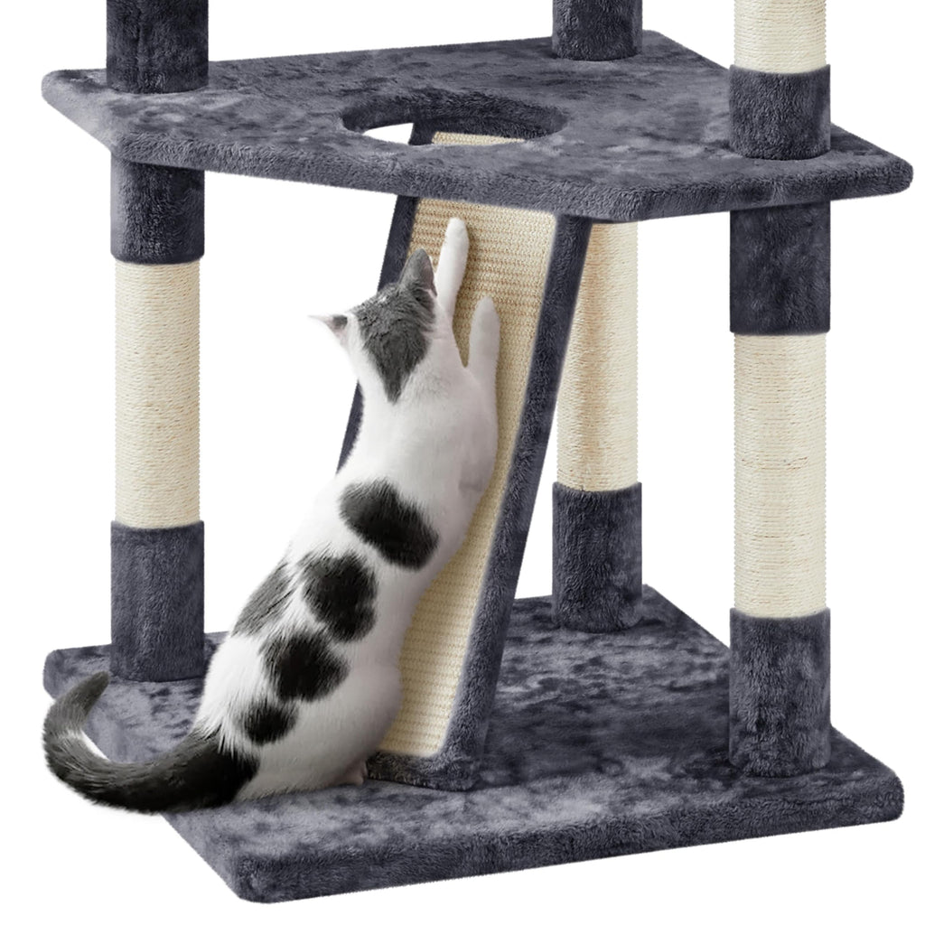 Yaheetech 79” Multi-Level Cat Tree – Sisal Posts & Plush Perches