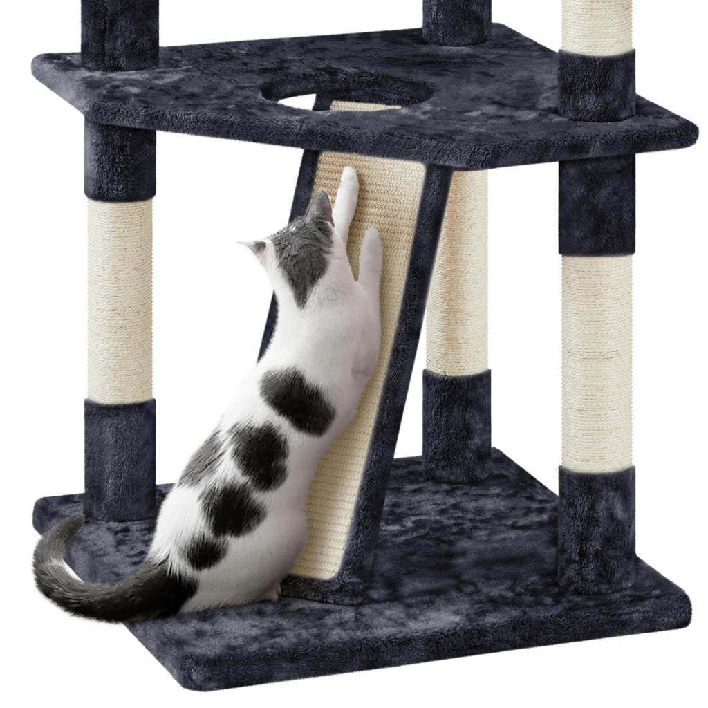 Yaheetech 79” Multi-Level Cat Tree – Sisal Posts & Plush Perches