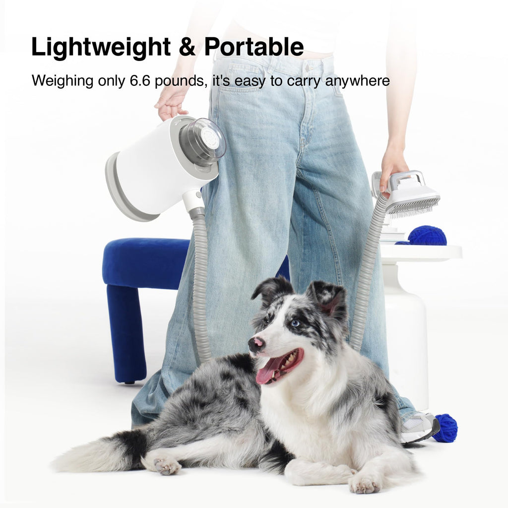 Neakasa P1 Pro Pet Grooming Kit & Vacuum Suction 99% Pet Hair, Professional Clippers with 5 Proven Grooming Tools for Dog and Cat