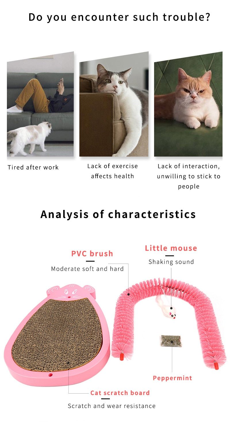 Cat Scratcher Mat – Thick Corrugated Claw Care Board