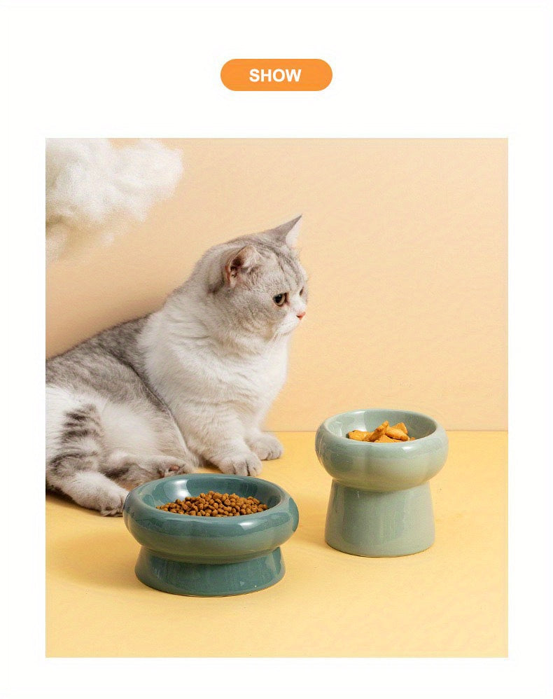 Ceramic Elevated Pet Bowls for Healthy Feeding and Hydration of Your Dog or Cat