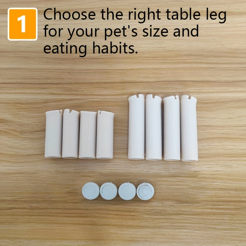 Cat Food Bowls, Elevated Raised Pet Bowls For Cats And Small Dogs, Double Feeder With Protective Neck Design, Non-Slip, Plastic Material, Elevated Cat Food & Water Dishes