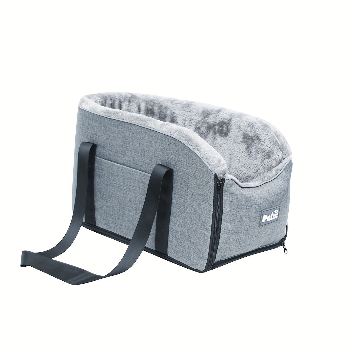 1pc Polar Fleece Car Cat and Dog Bed - Central Control Bag Car Cushion Seat Pet Outdoor Handbag