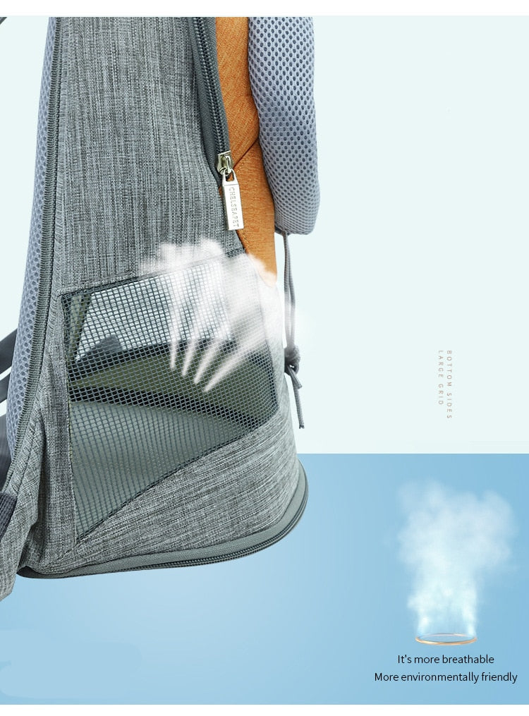 Portable Pet Carrier Backpack – Breathable Travel Bag for Dogs & Cats